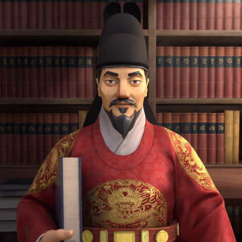 ST_5 — 캐릭터 앵커 클로즈업 · 곤룡포/익선관/수염 일관성 기준