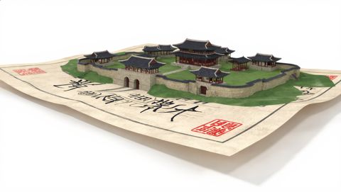 도면 3D 미니어처 화성 — 모핑 완성 단계