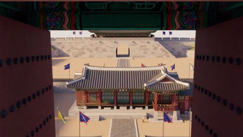 드론 인 ② — 행궁 지붕 통과