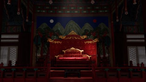 왕좌 — 정면 대칭 홀