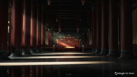 왕좌 — 열주 원경 터널
